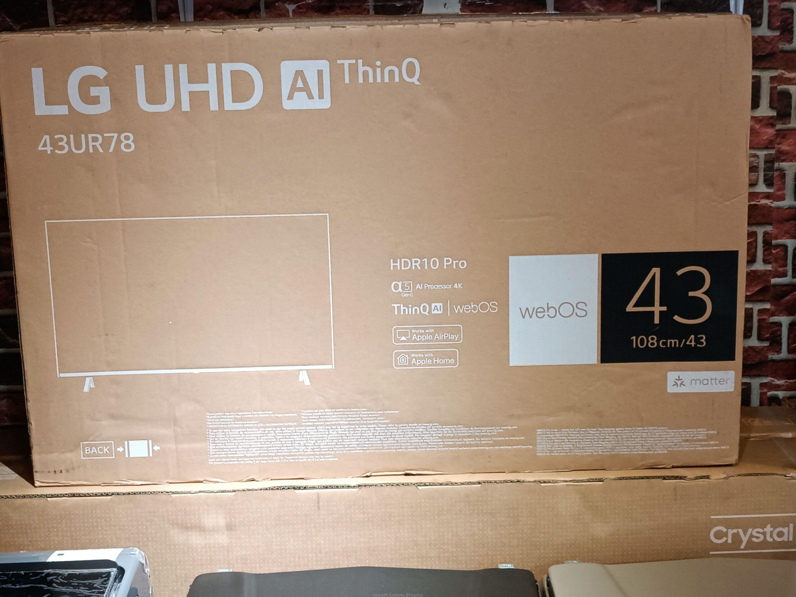 Brand New LG 43UR78 Smart UHD Al ThinQ Real 4K TV