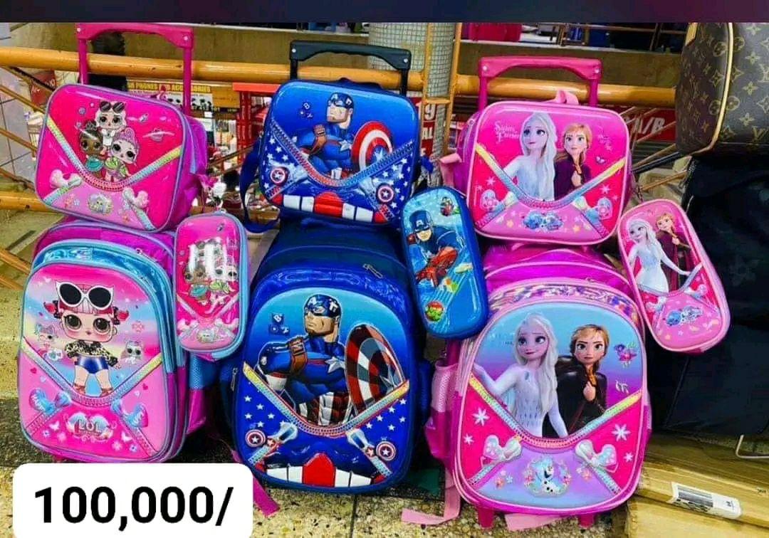 Suitcases and school bags available