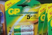 GP rechargeable batteries both AA and AAA