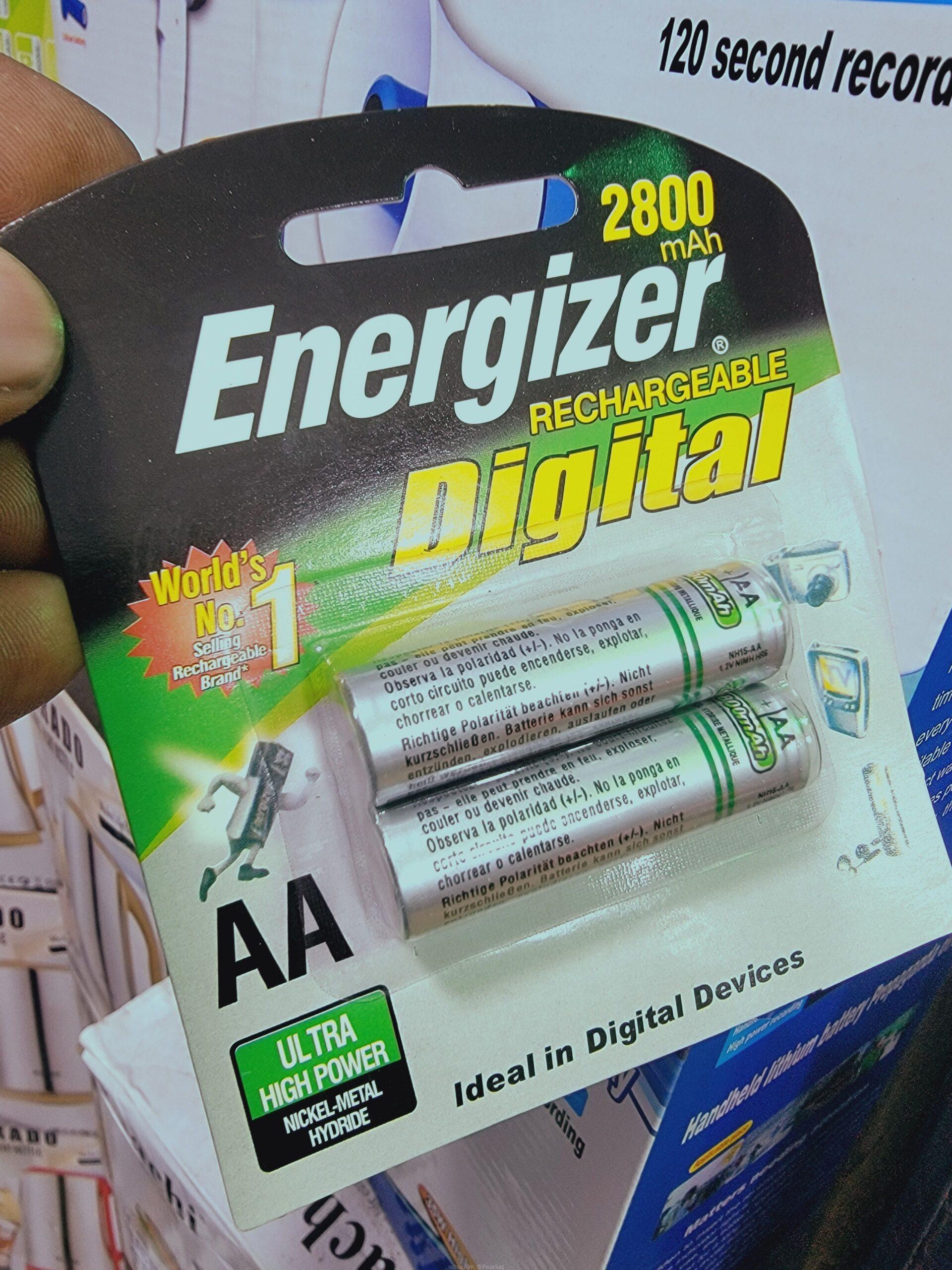 Energizer AA and AAA rechargeable batteries