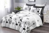 4pcs duvet 6*6 with 1bedsheet , 1 duvet and 2pillowcases