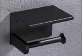 Black elegant toilet paper holder
