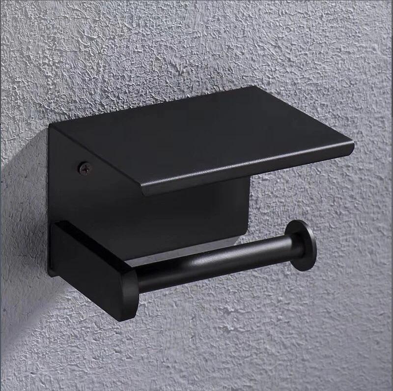 Black elegant toilet paper holder