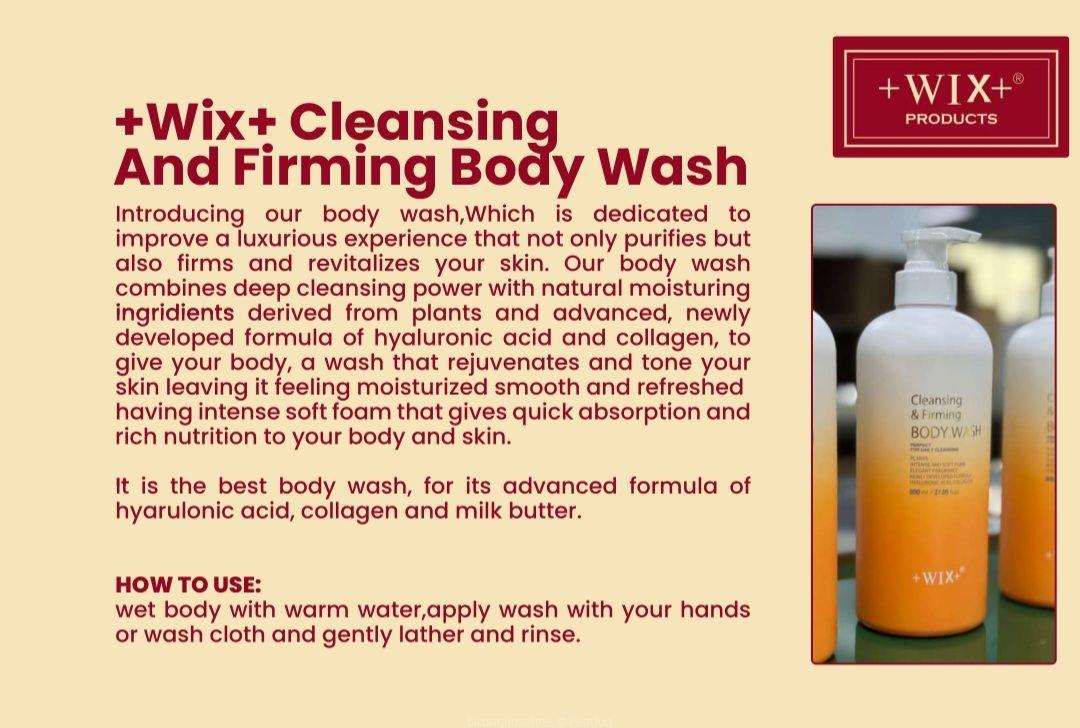 +wix+ cleansing and firming body wash gel