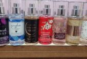 Mini size body mists by bath and body works