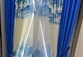 Plain curtains,floral curtains