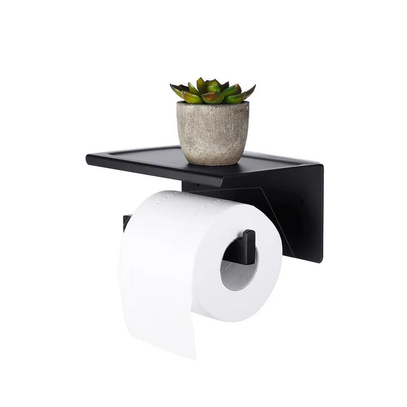 Black elegant toilet paper holder