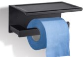 Black elegant toilet paper holder