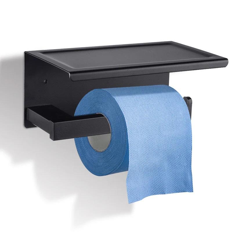 Black elegant toilet paper holder