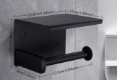 Black elegant toilet paper holder