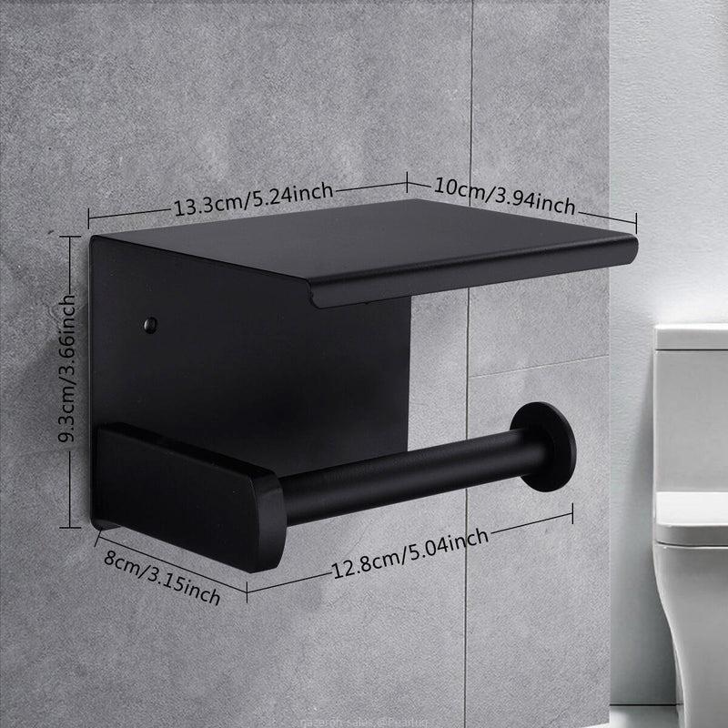 Black elegant toilet paper holder