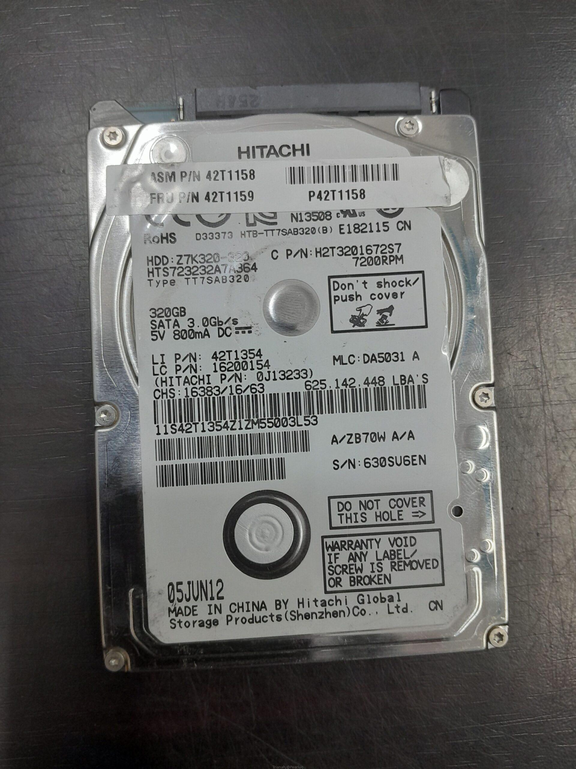 320GB hard drive