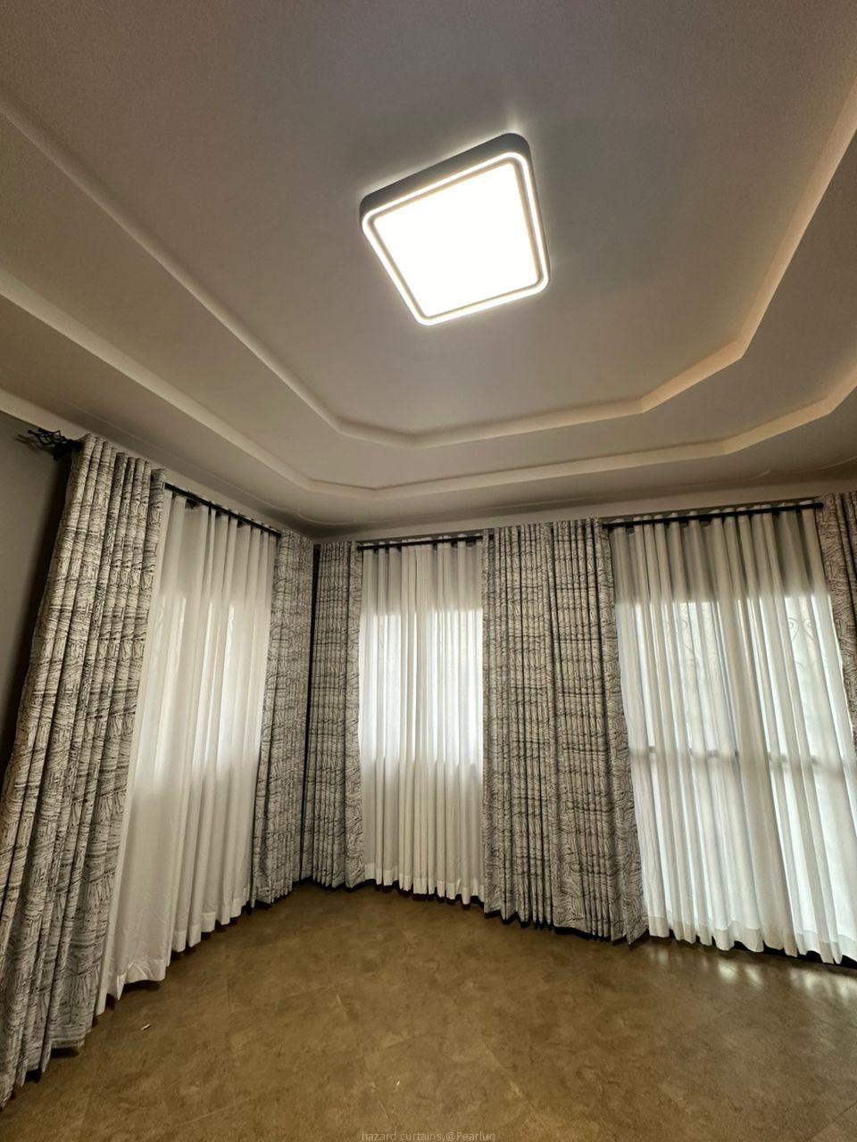 Curtains, office blinds, nets, curtain rods
