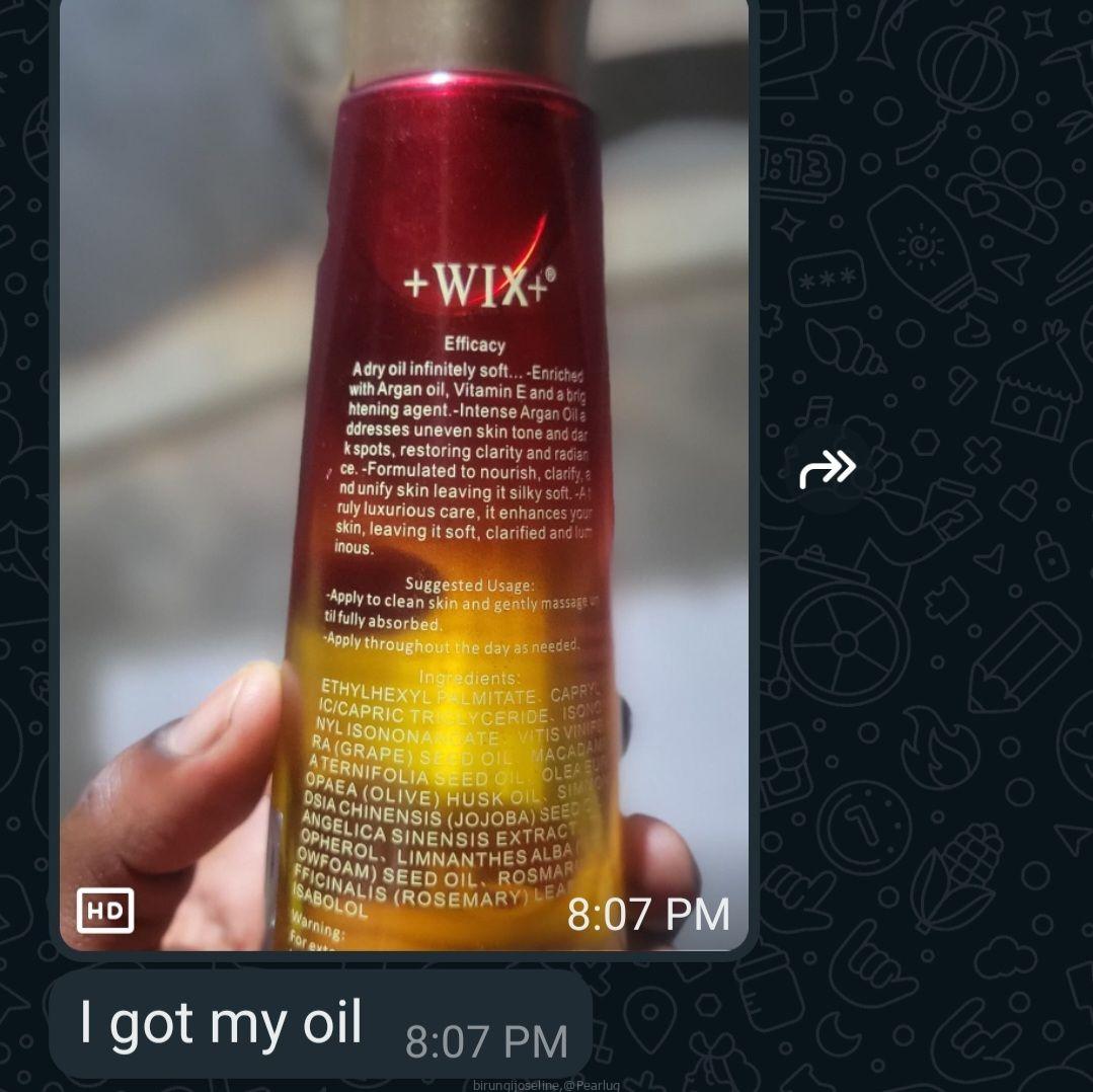 +wix+ Argan oil