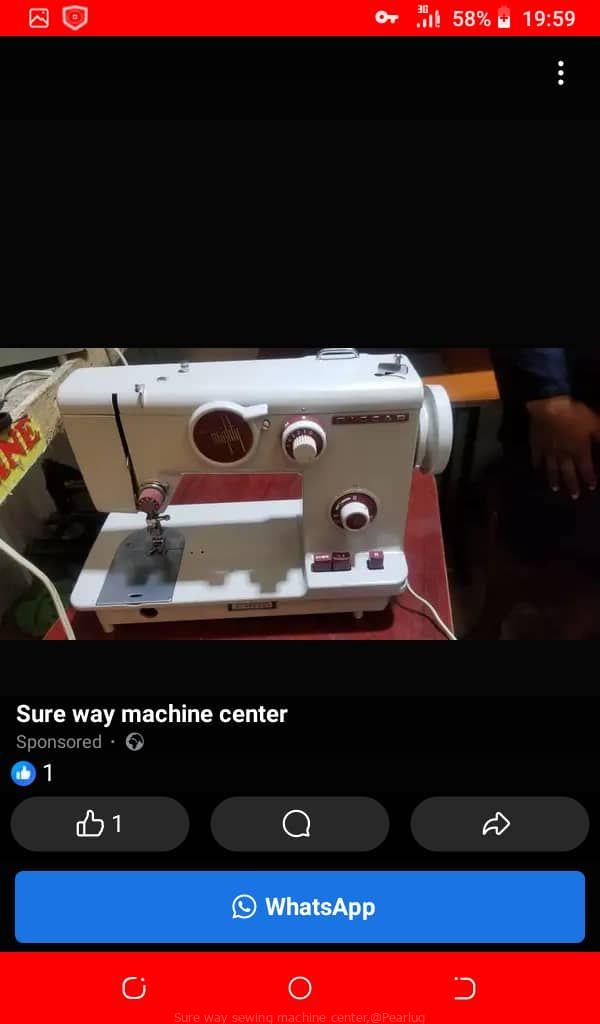 Zigzag riccar sewing machine