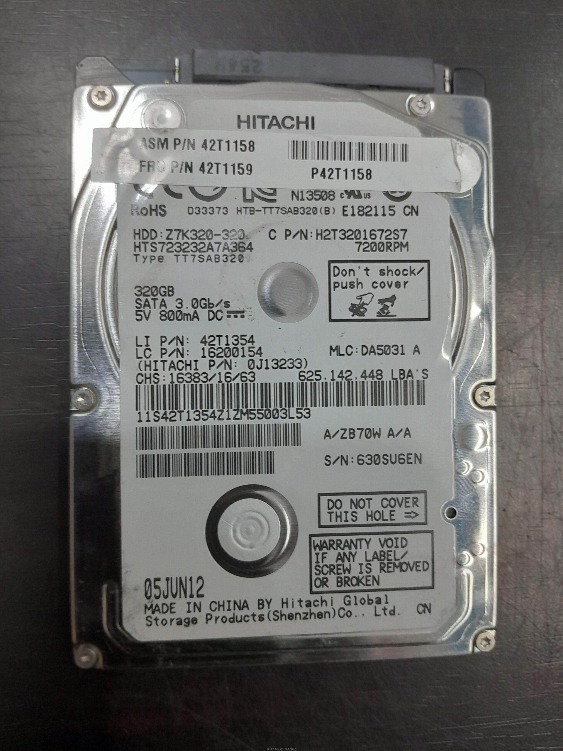 320GB hard drive