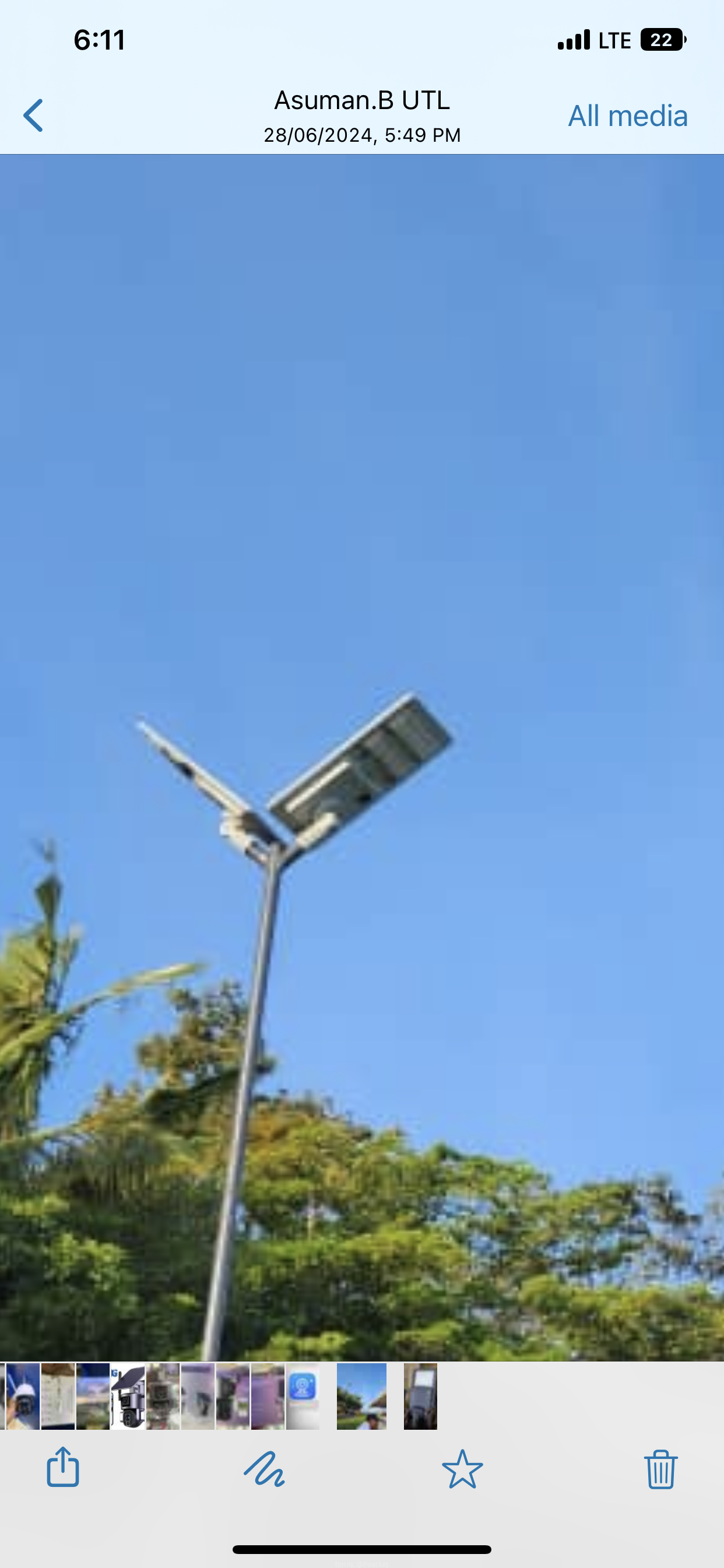 Solar security lights