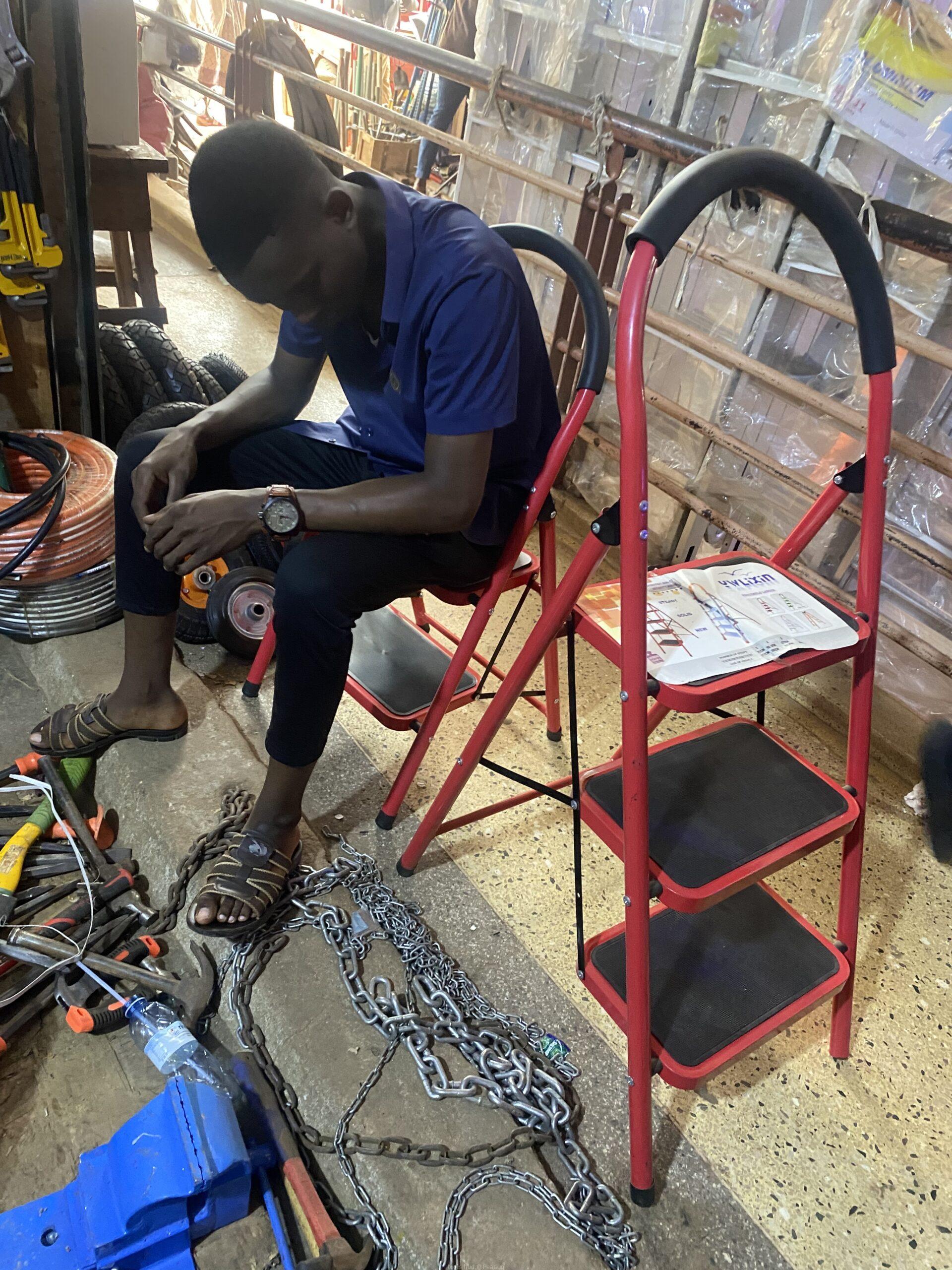 Steel ladder