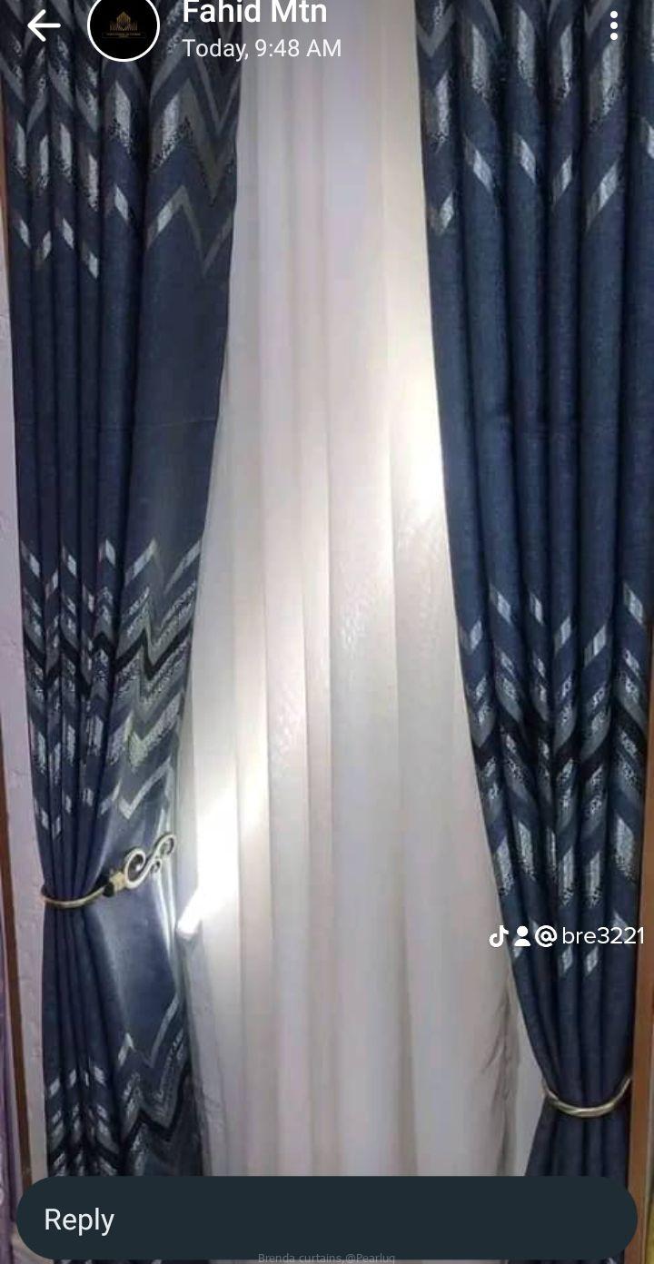 Quality curtains sold per meter