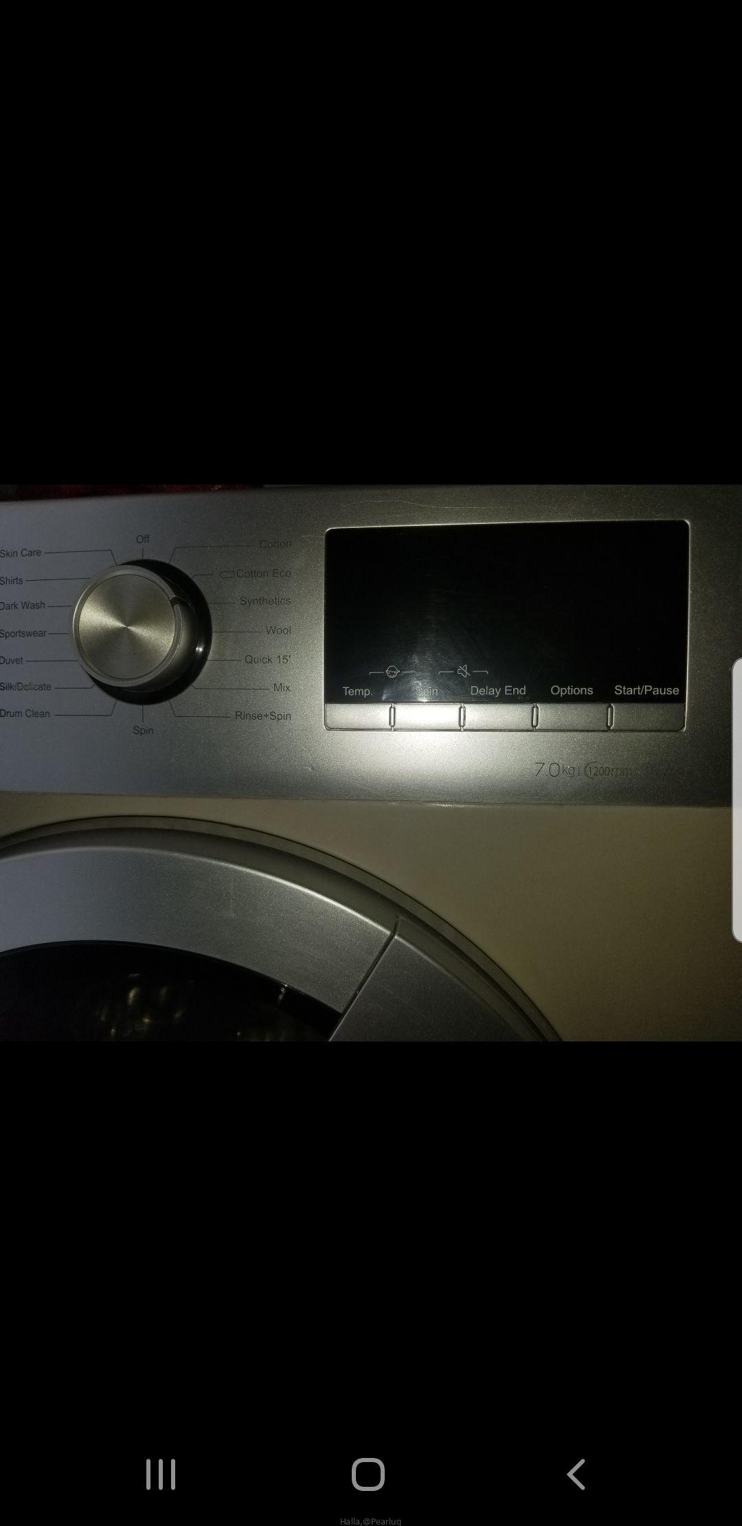 Hisense washing machine 7kg