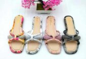 Open flat shoes