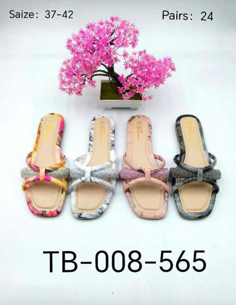 Open flat shoes