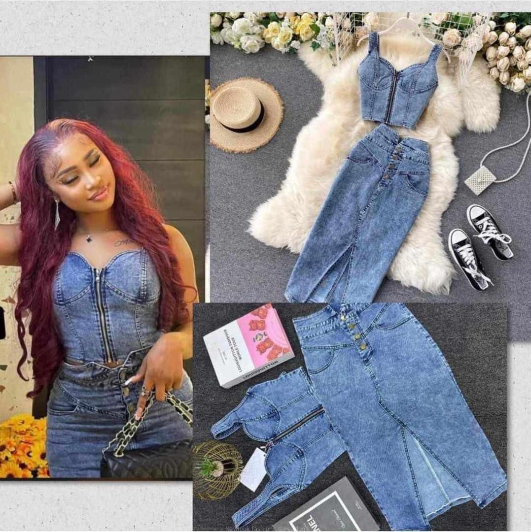 Denim two pieces