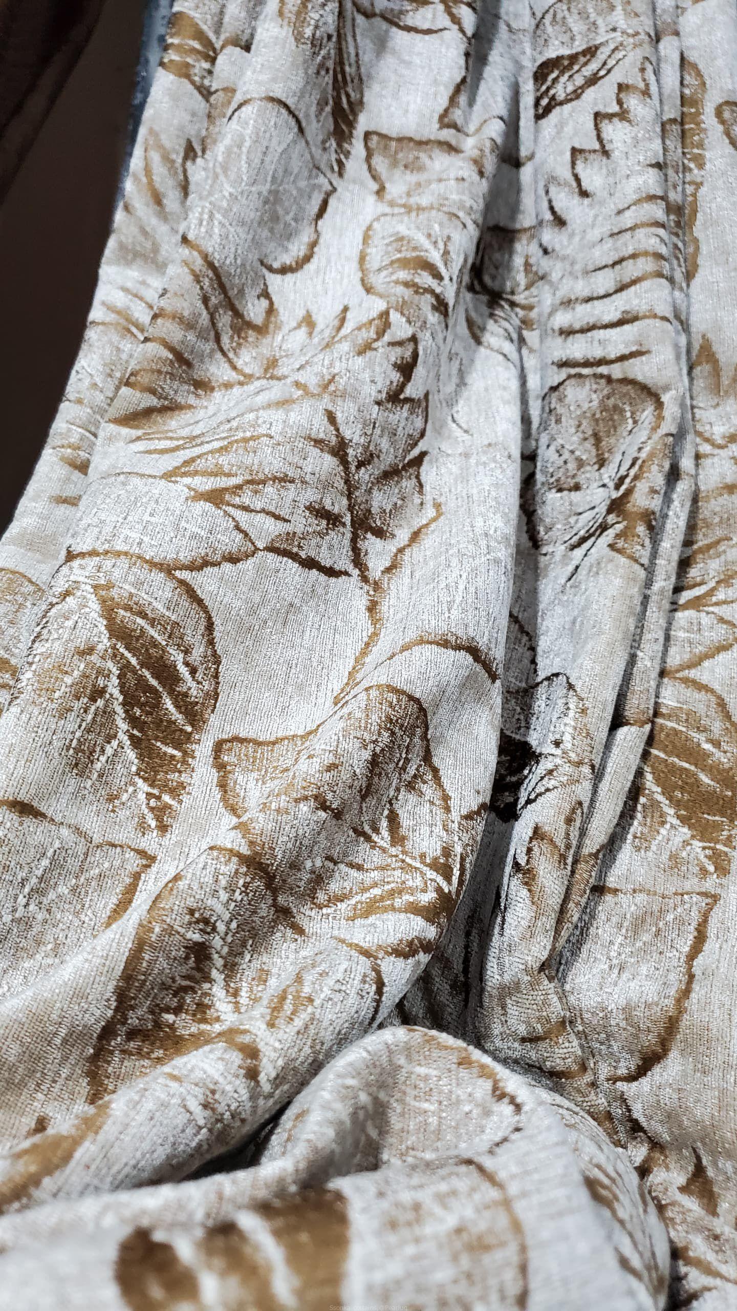 Chenille velvet curtains