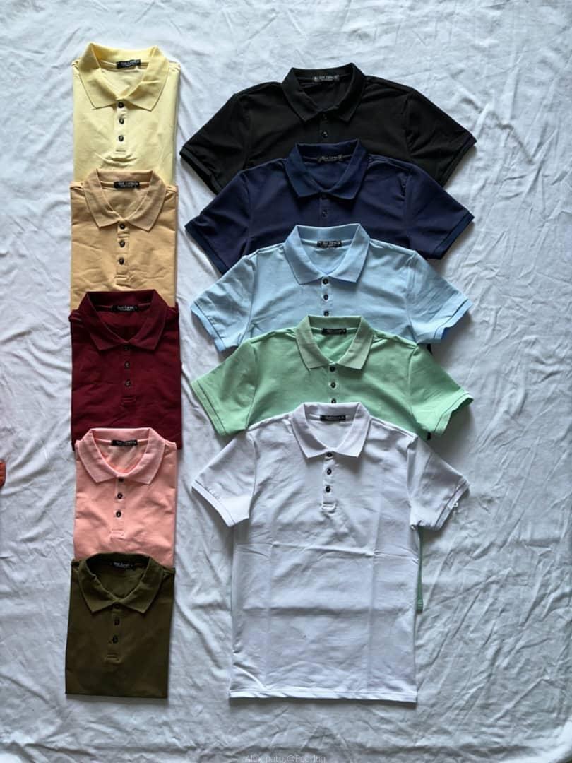 Plain collar t shirt s