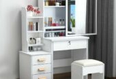Nice looking dressing mirrors and chair L shape design