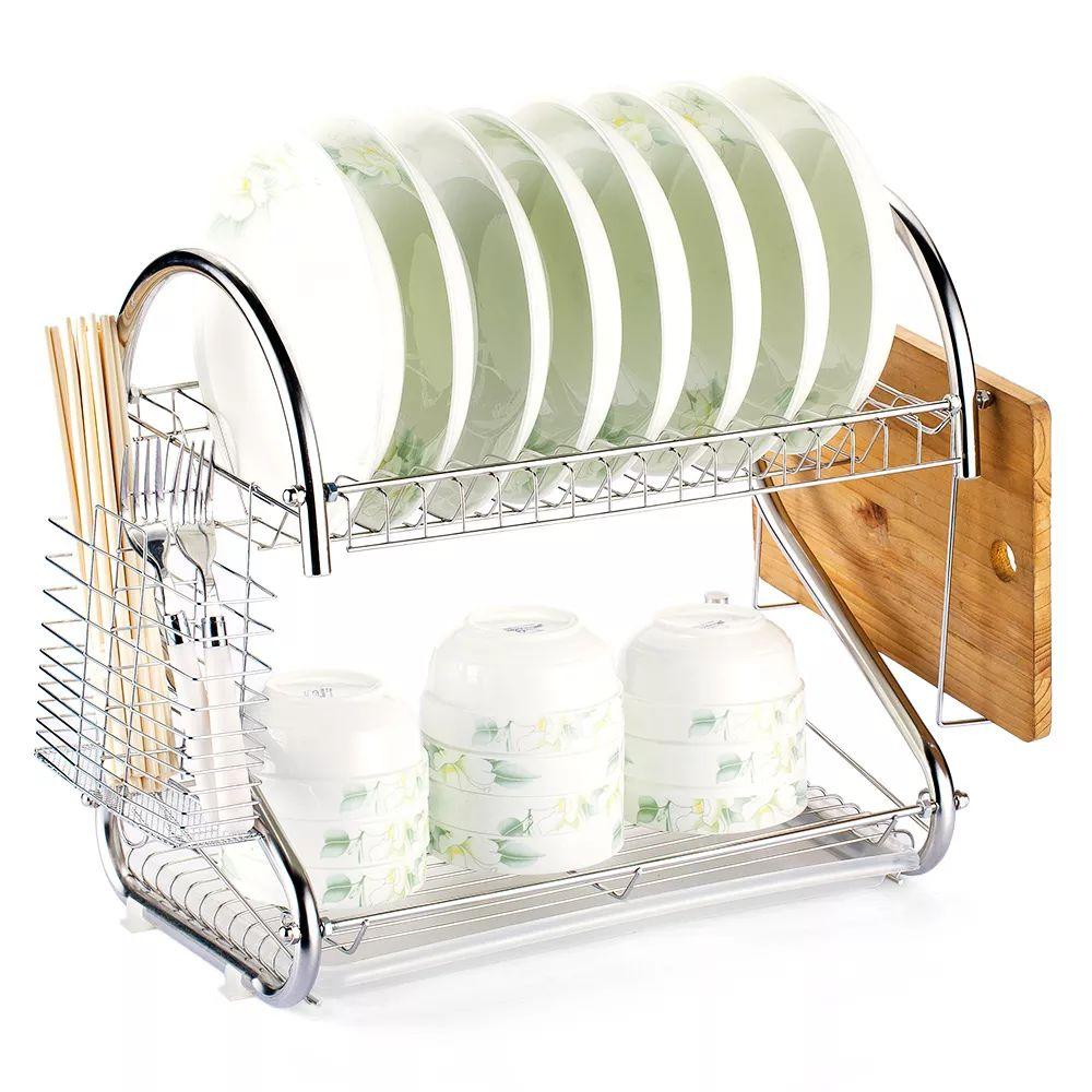 2 tier steel Dish Drying rack