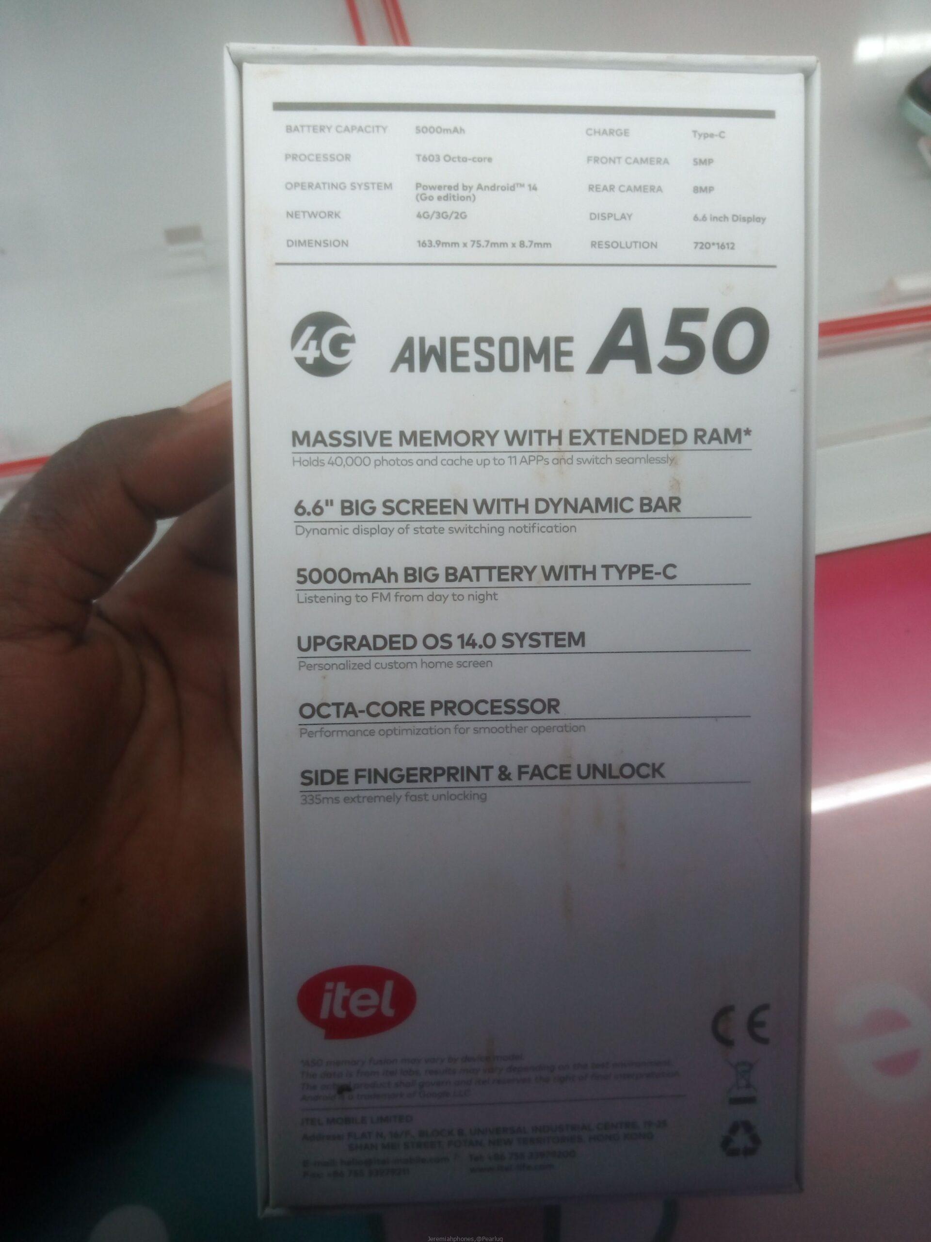 A50itel & spark 20 tecno