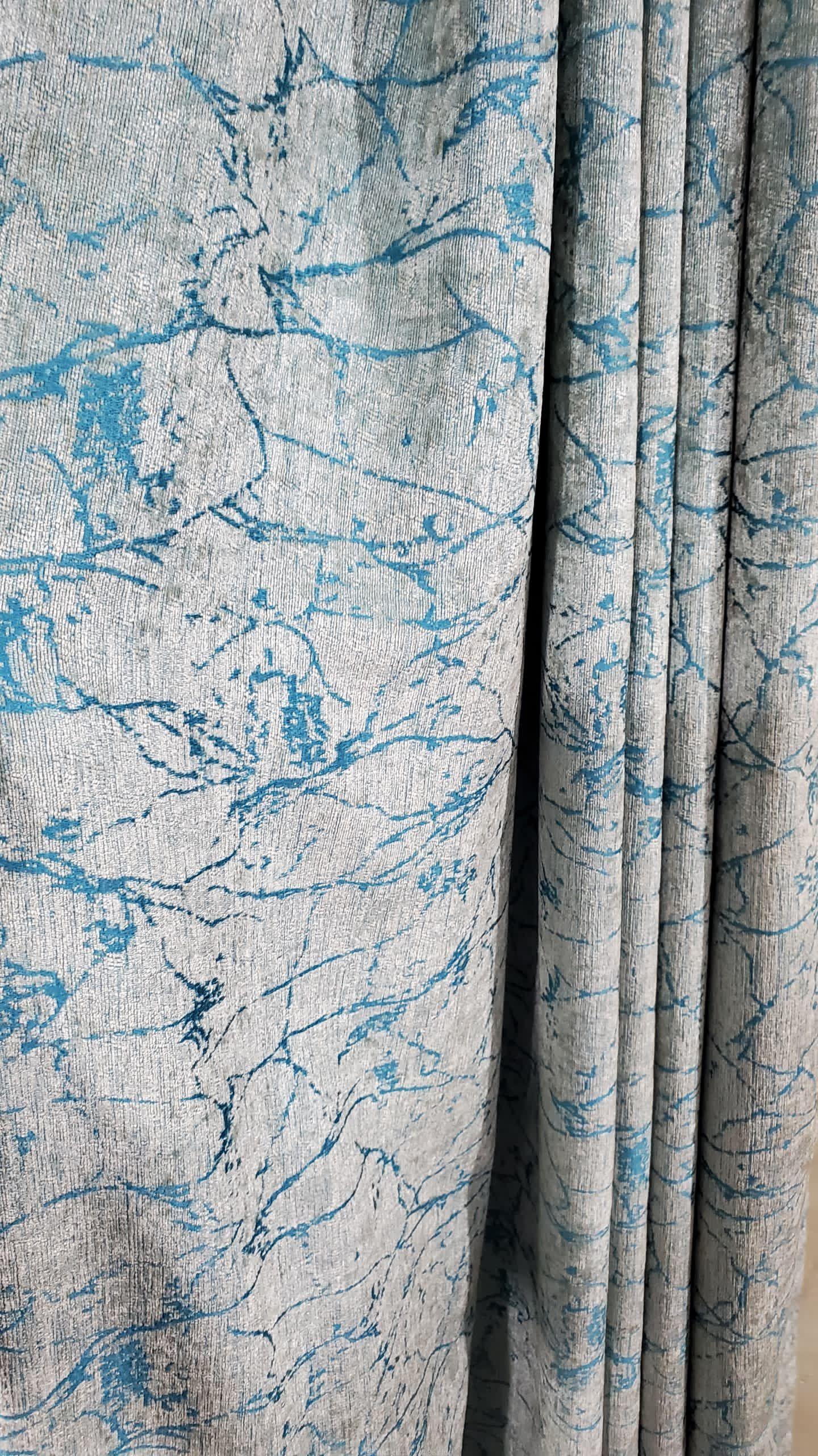 Chenille velvet curtains