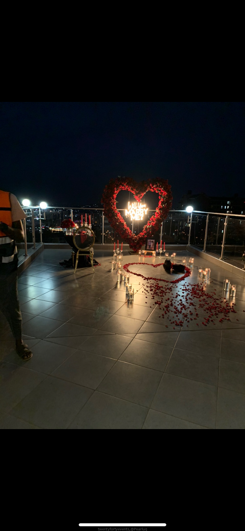 Will You Marry Me – Marriage proposal decoration setup