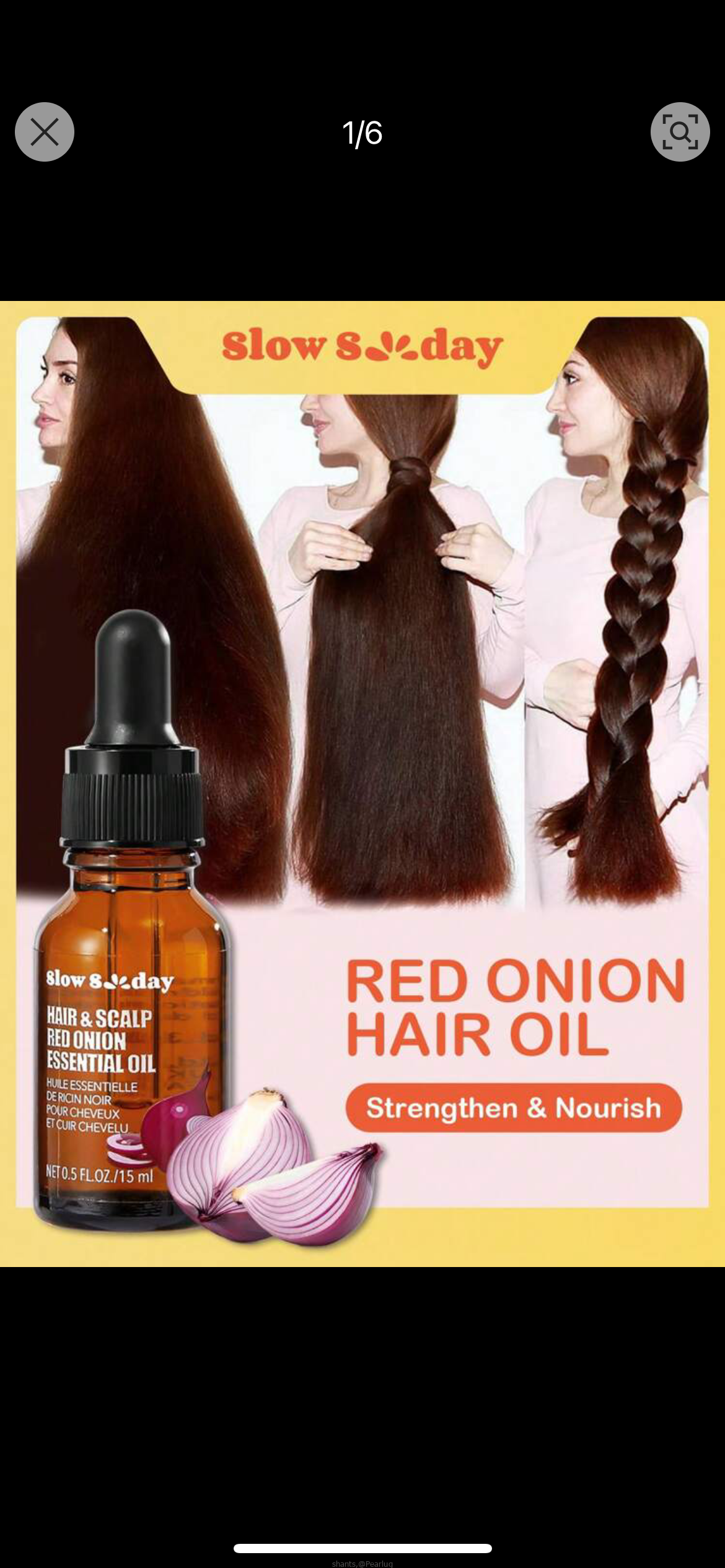 Red onion hair oil