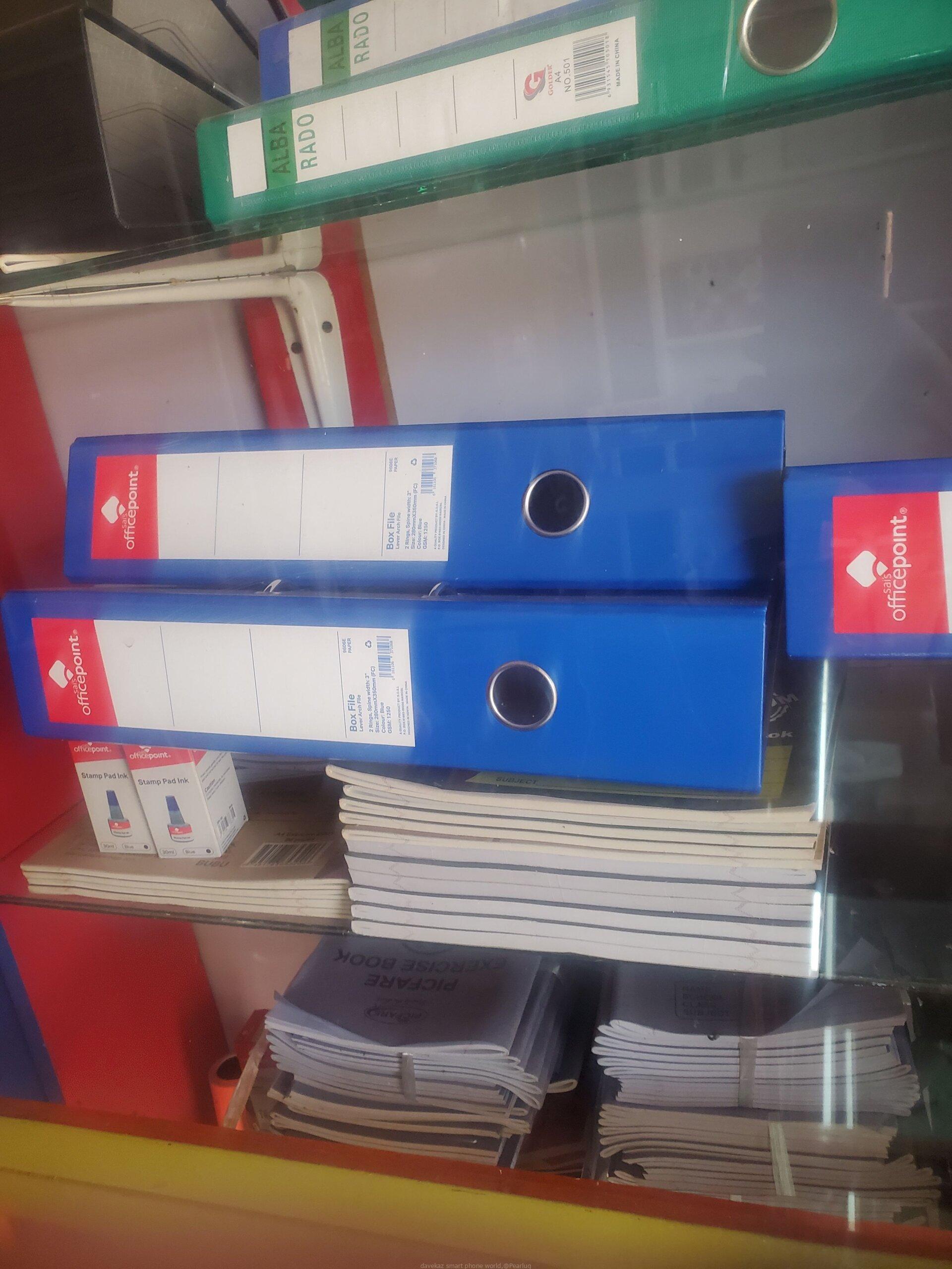 All stationary work and books