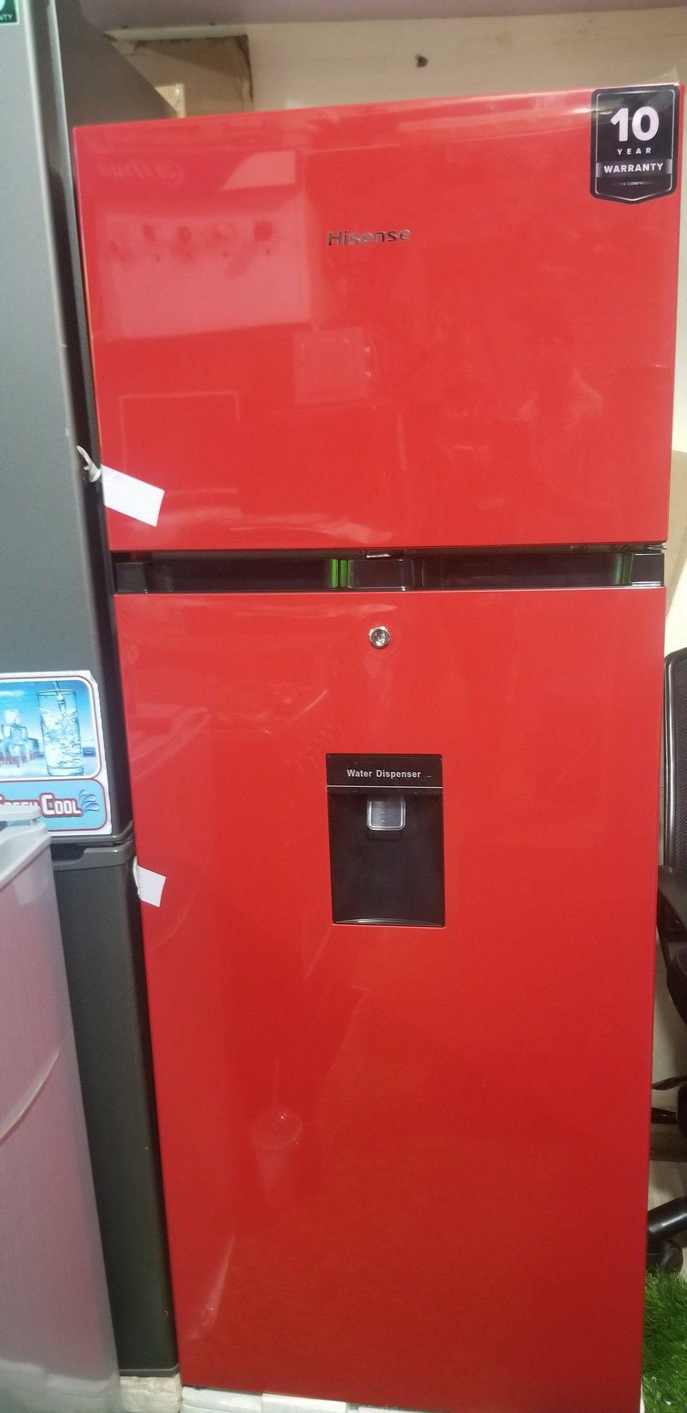 270L double door fridge with dispensor