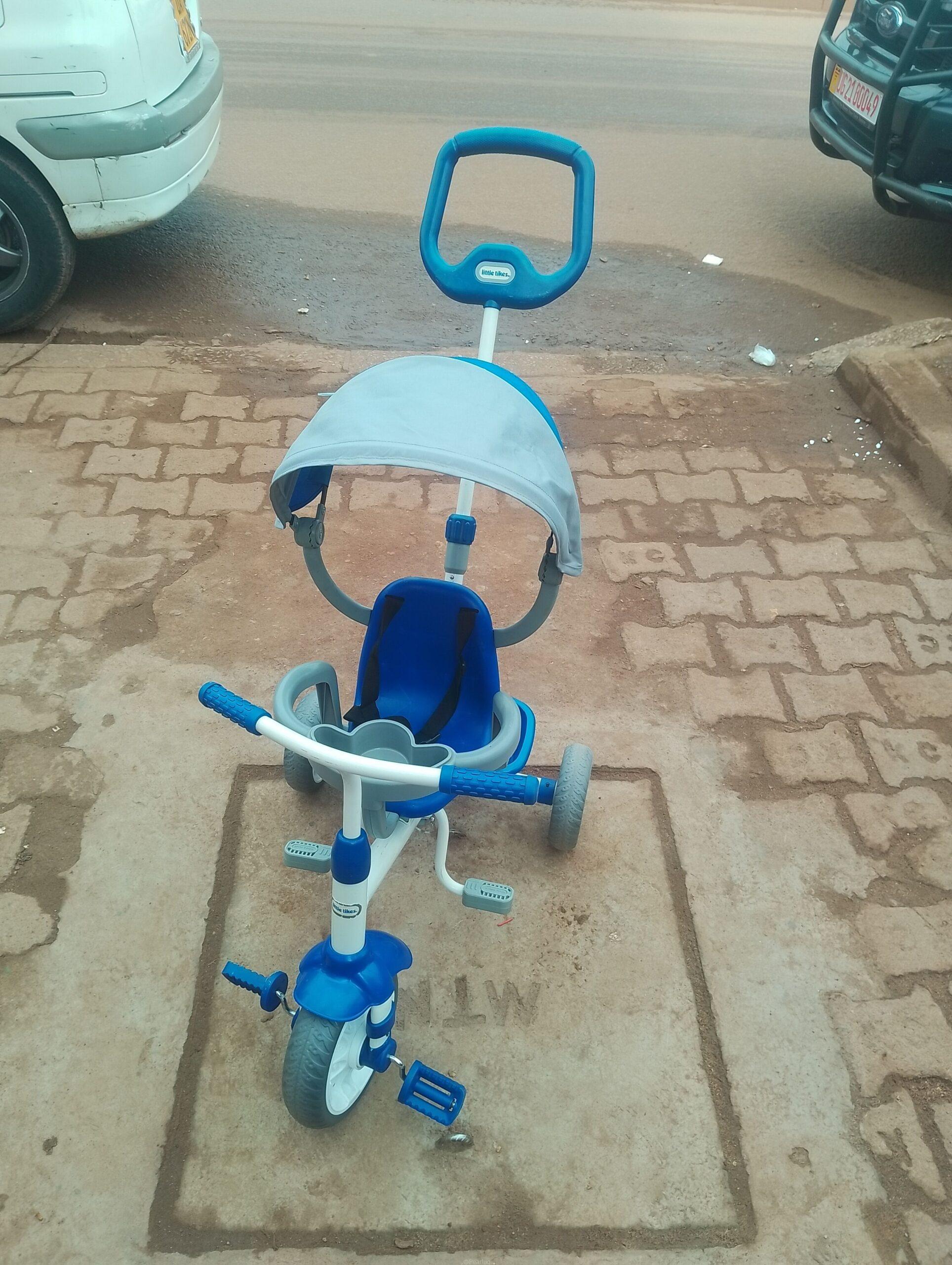 Little tikes gray blue tricycle