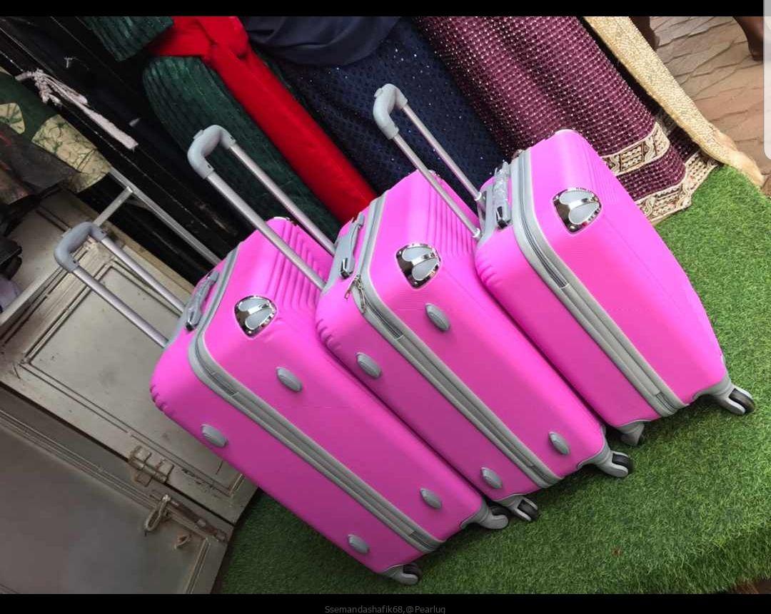 Suitcases and rubber plastic
