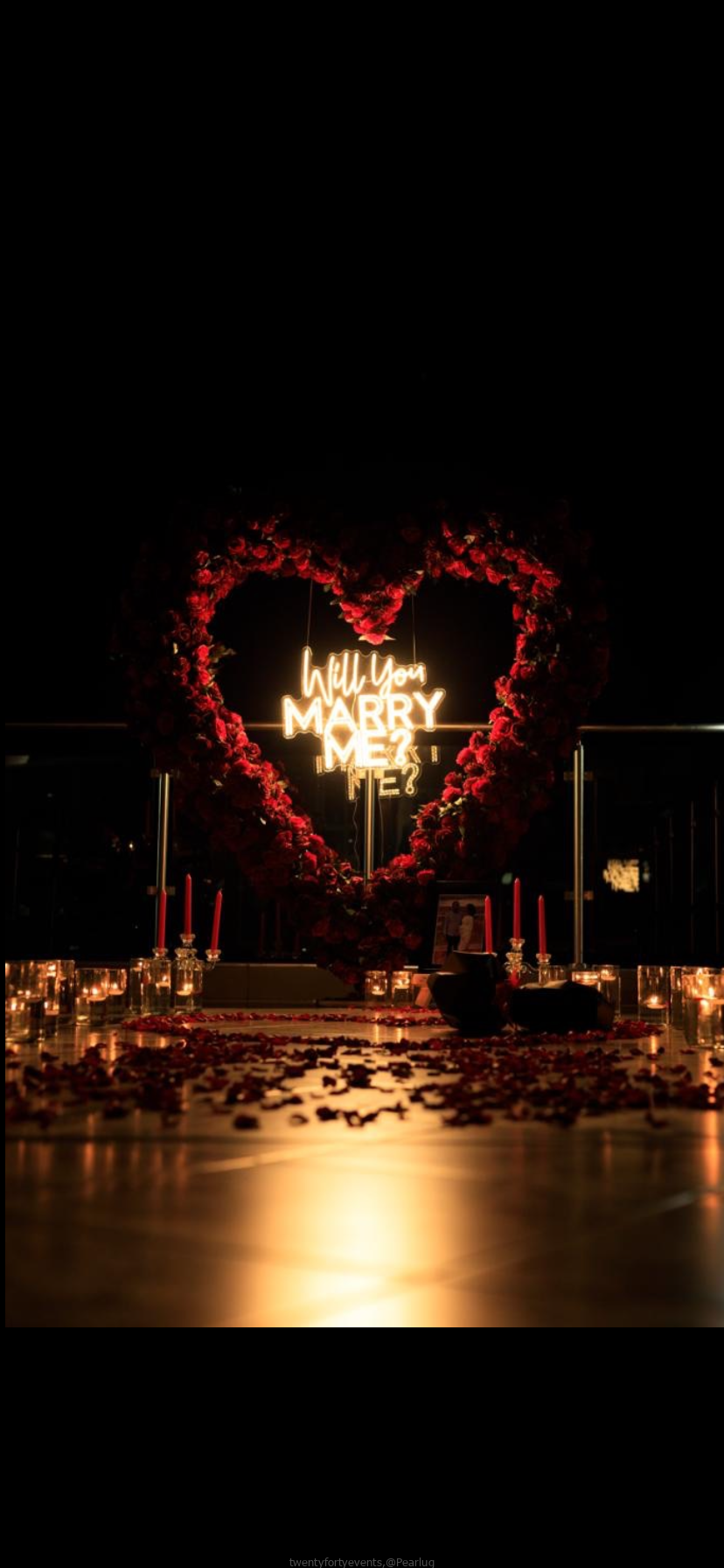 Will You Marry Me – Marriage proposal decoration setup