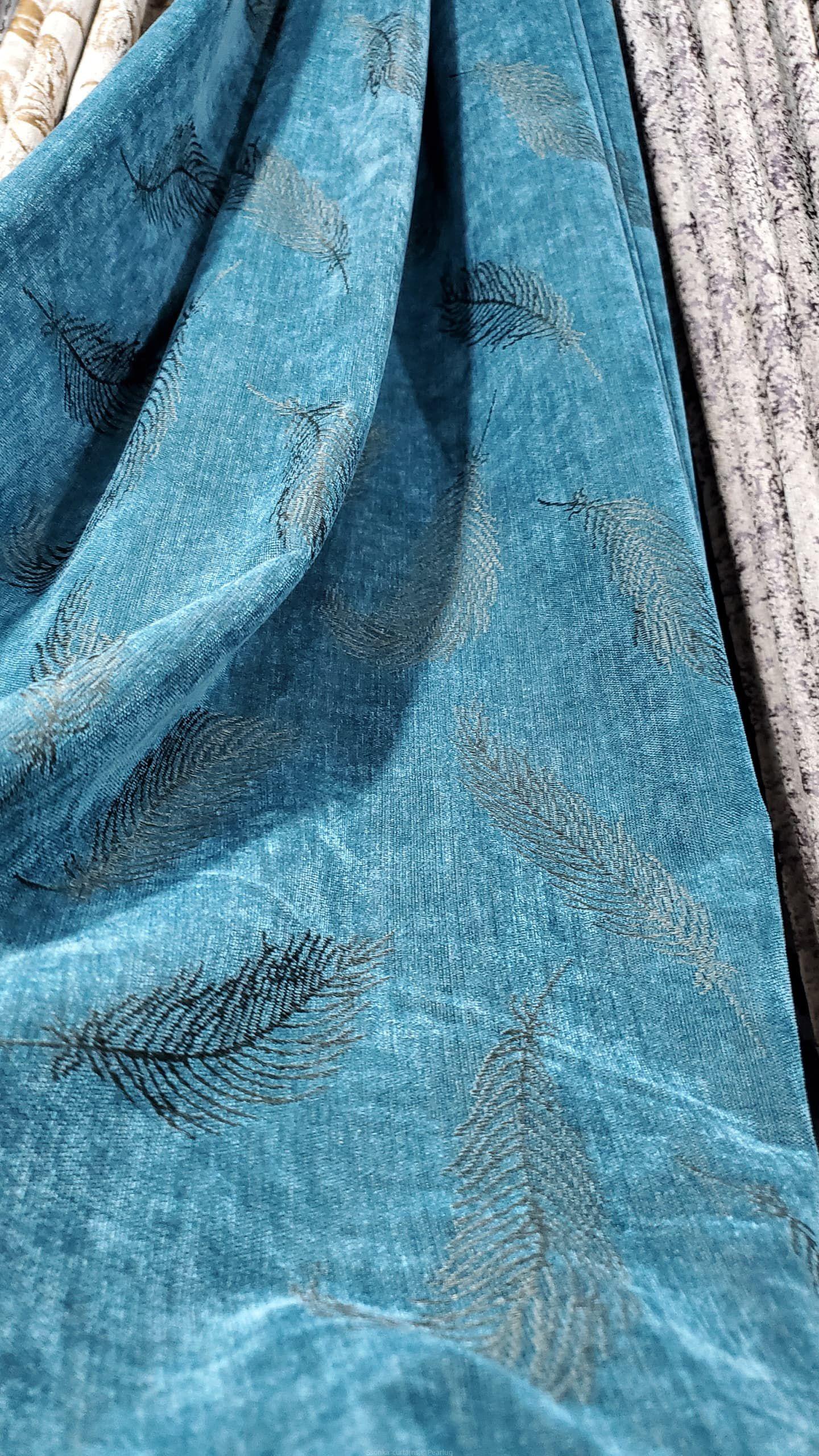 Chenille velvet curtains