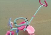 Pink power kids babies and kids tricycle