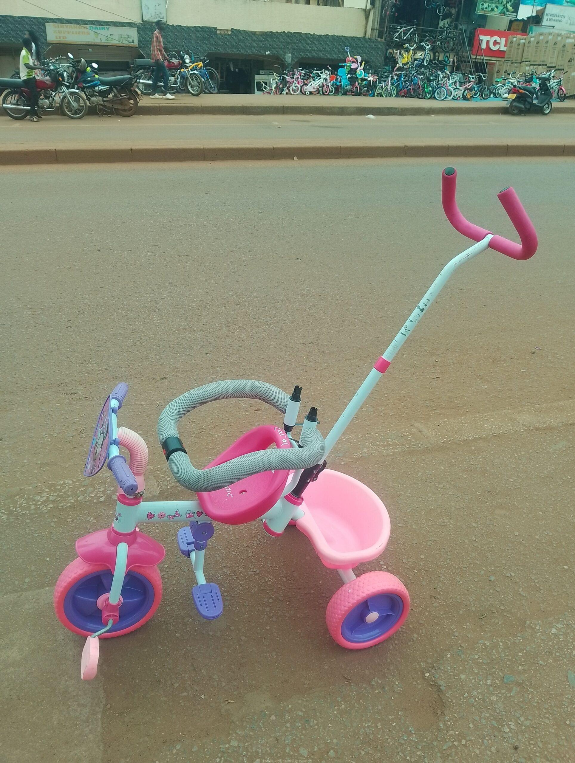 Pink power kids babies and kids tricycle