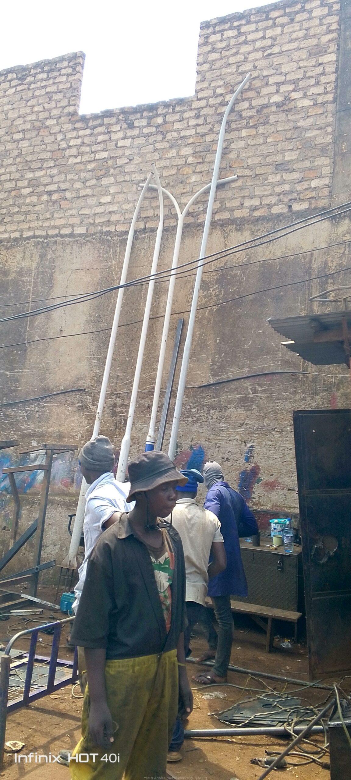 Two harm to solar pole