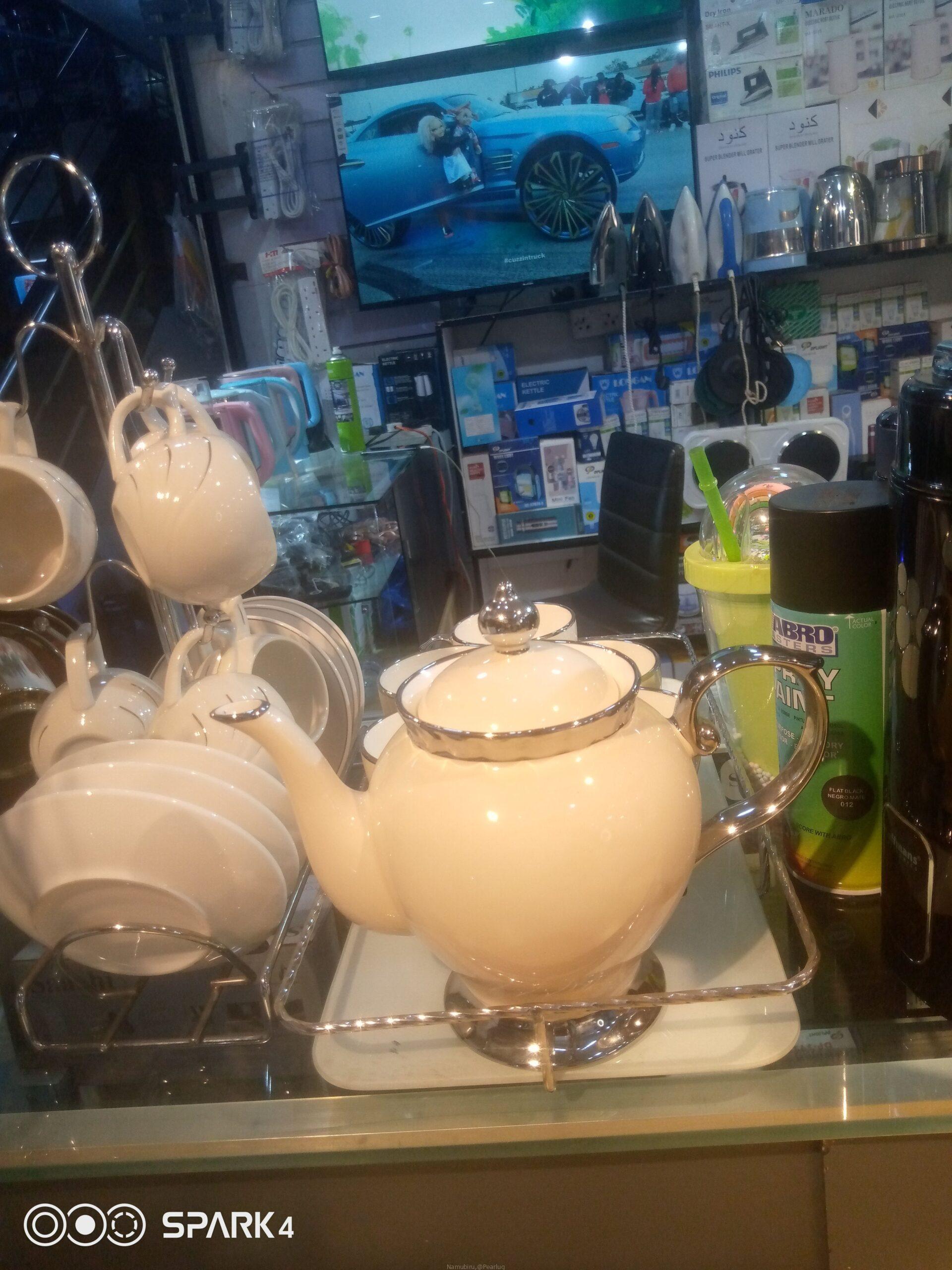 Tea pots and their cups