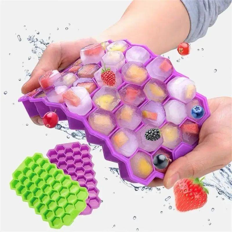 Silicon Honey comb ice cubes multicolour