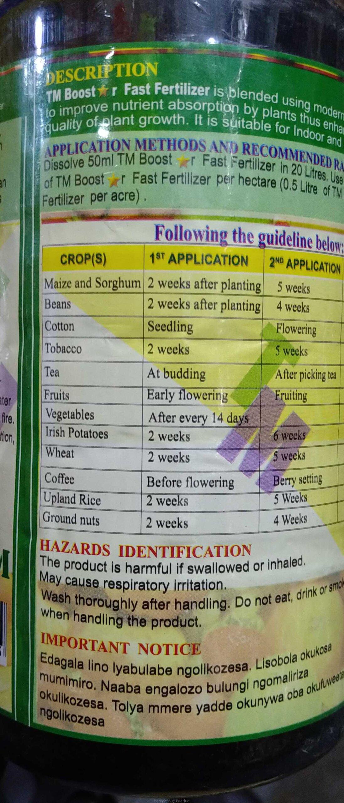 Plants fertilisers.
