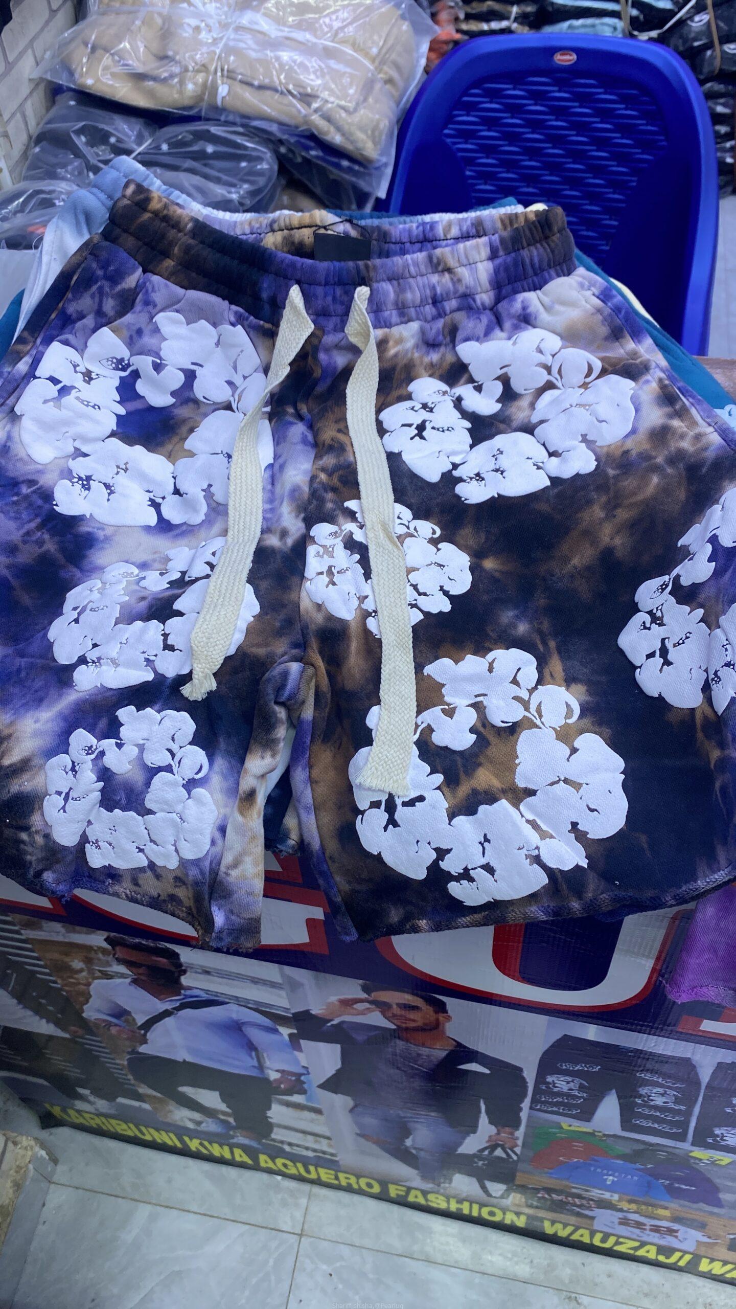 Denim shorts