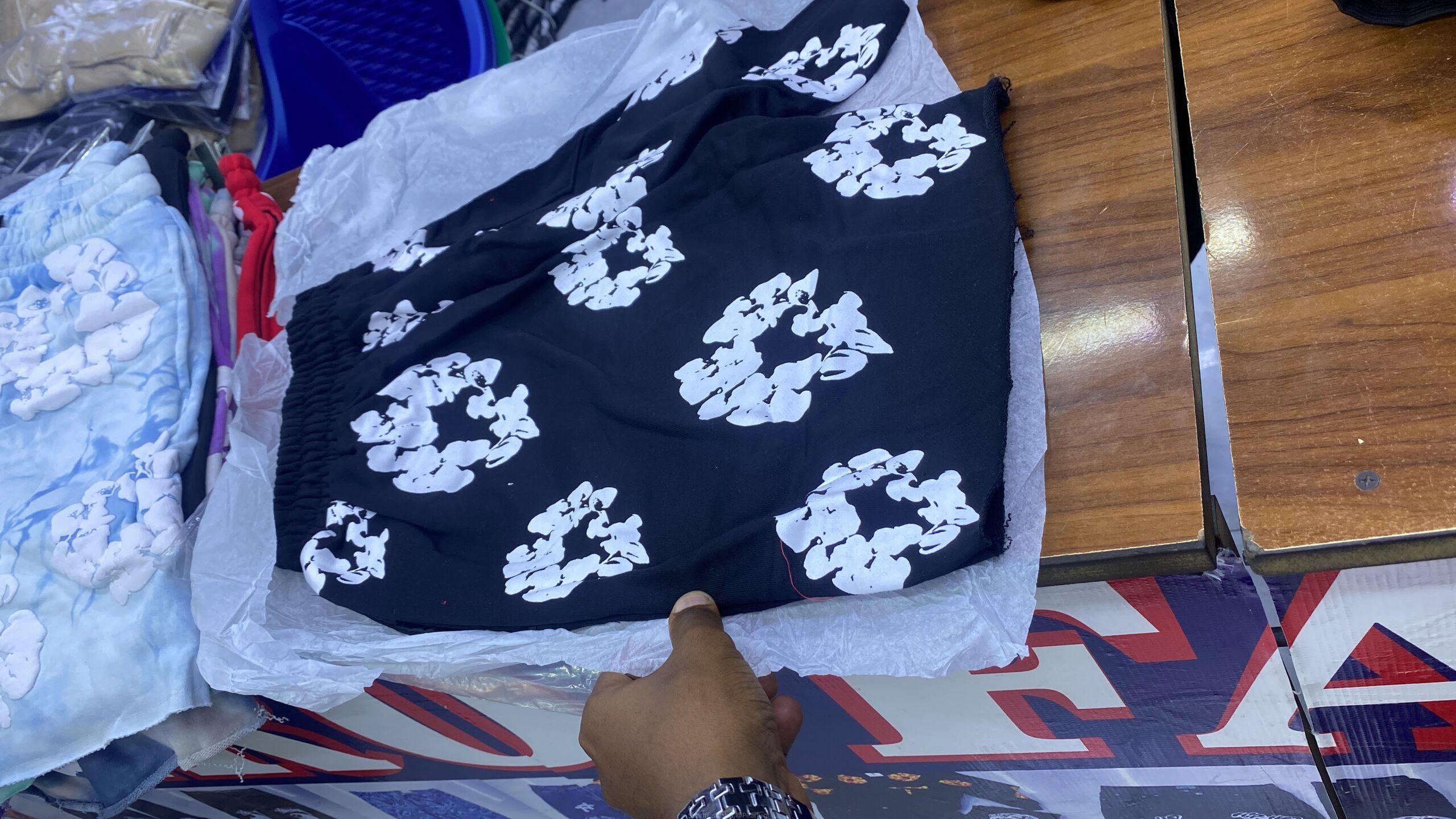 Denim shorts
