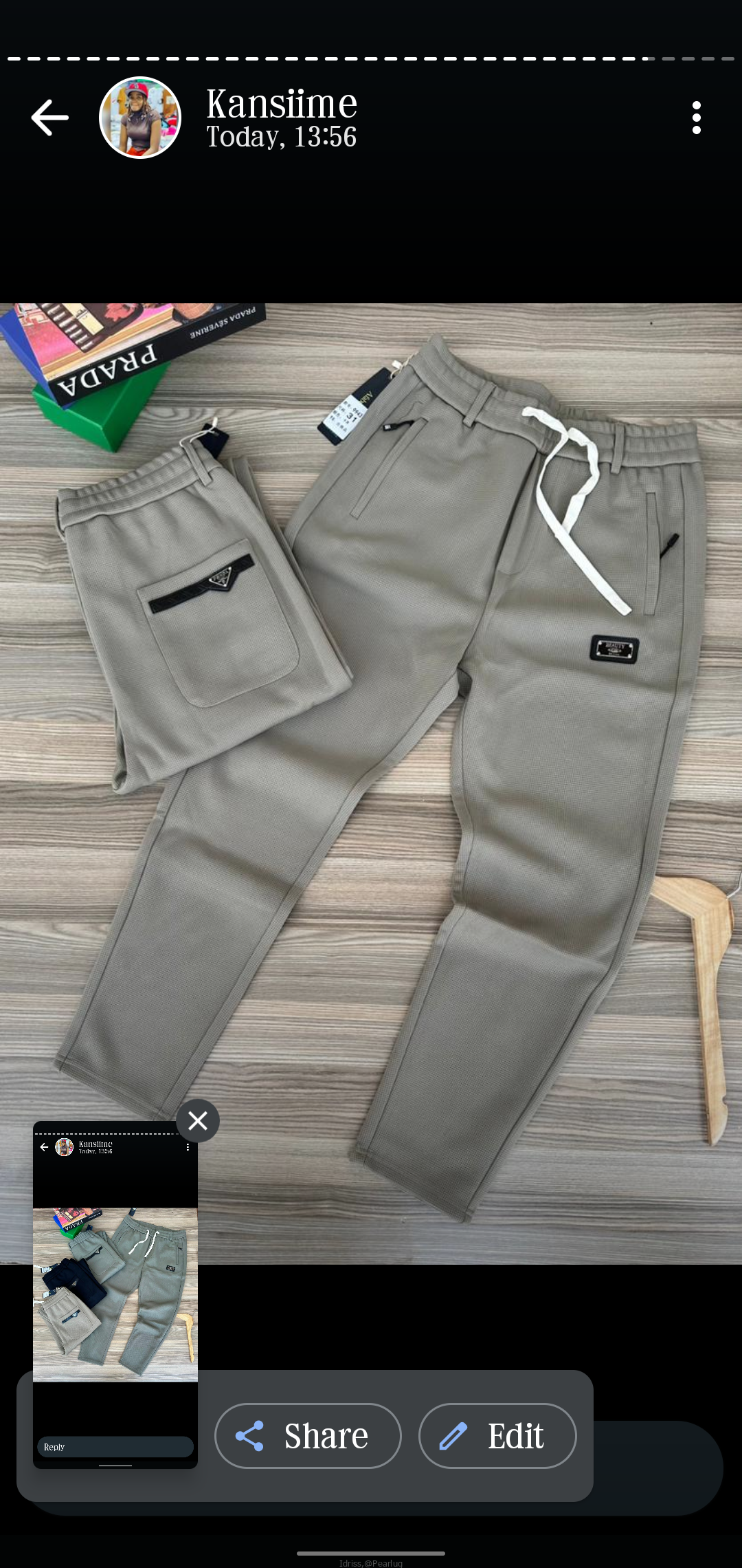 Men’s jeans and sweater pants